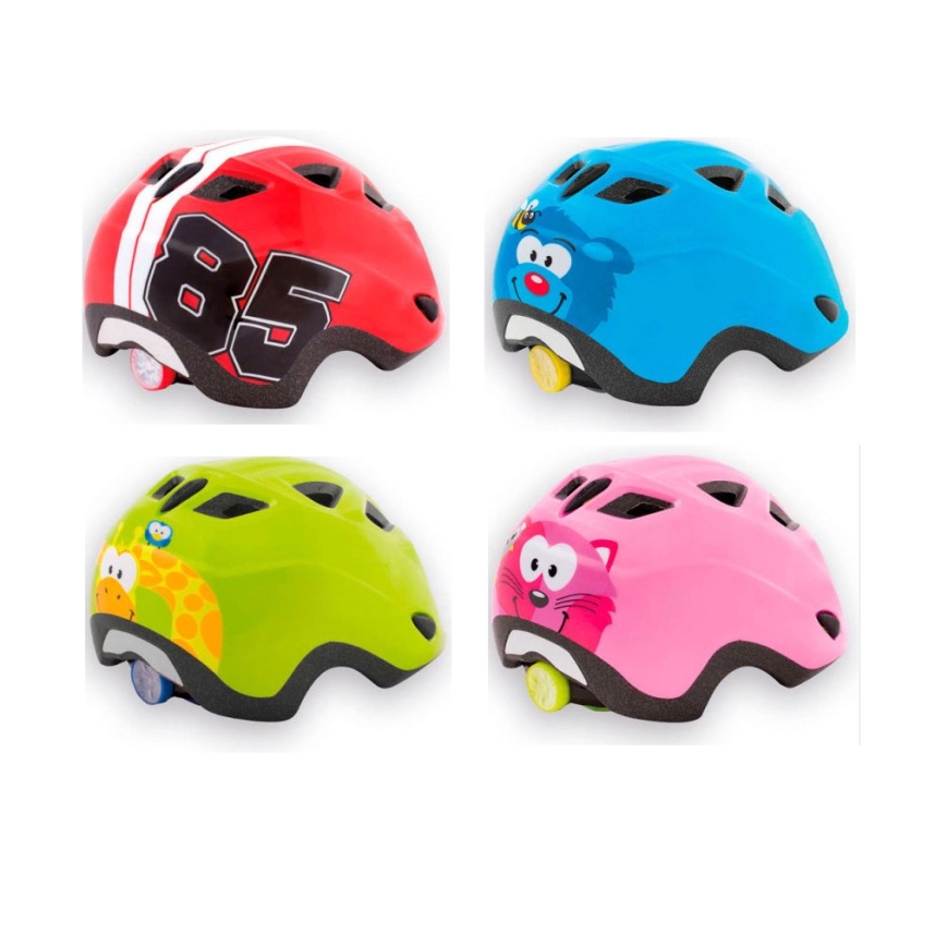 Childrens cycle helmet MET Elfo Pink Stars 46-53 cm 