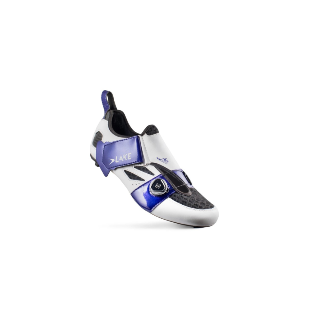 Chaussures De Cyclisme Lake CX242 - Pointure 46.5 EU / 12.5 US - Blanc Et Noir - Cuir - Neuf