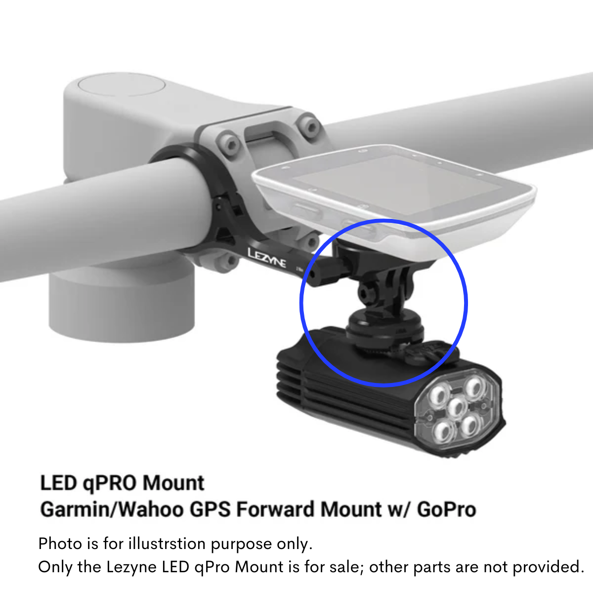 Gopro Lezyne Rear Light Mount Lezyne Quick-release LED GOPRO Mount