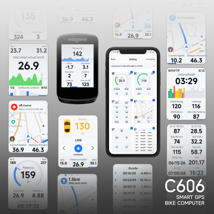 Magene C606 GPS Smart Bike Computer -7