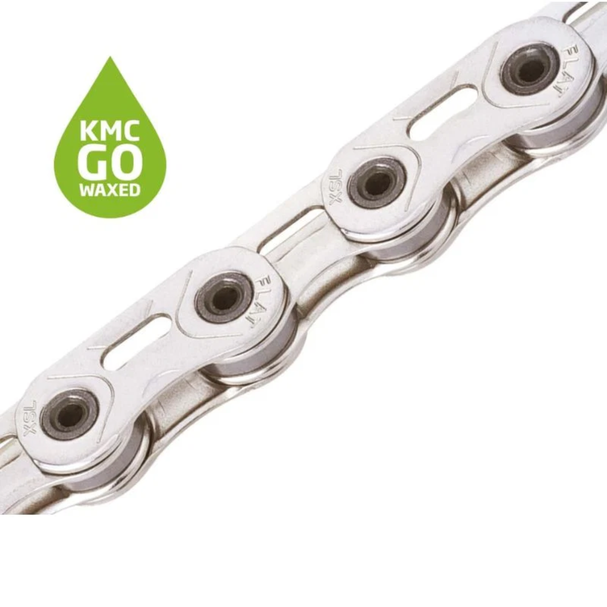 KMC X Flat GO Waxed Chain 12/13-Speed for SRAM AXS T-Type / Flattop Drivetrain